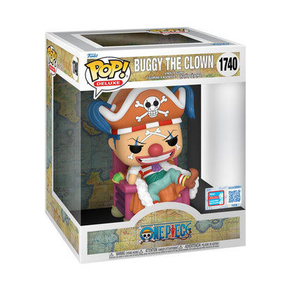 Funko Pop One Piece Buggy the Clown (on Throne) NYCC 2024 Exclusive Pop! Deluxe [RS]