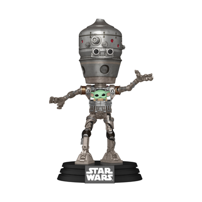 Funko Pop Star Wars IG 12 with Grogu Pop! Deluxe