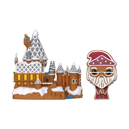 Funko Pop Harry Potter Albus Dumbledore with Hogwarts (Gingerbread) Pop! Town
