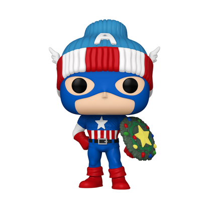 Funko Pop Marvel Comics Captain America Holiday Pop! Vinyl