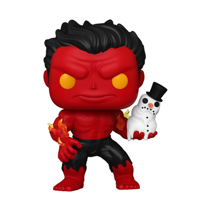 Funko Pop Marvel Comics Red Hulk Holiday Pop! Vinyl