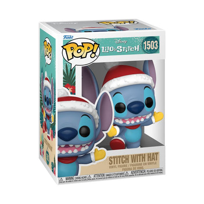 Funko Pop Lilo & Stitch Stitch with Hat Holiday Pop! Vinyl