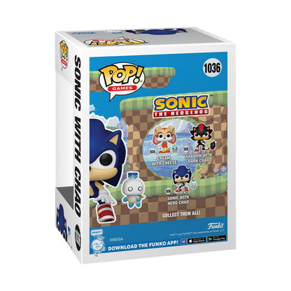 Funko Pop Sonic the Hedgehog Sonic with Chao Pop! Vinyl