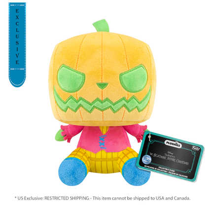 Funko Pop The Nightmare Before Christmas Pumpkin King US Exclusive Black Light 7" Pop! Plush [RS]