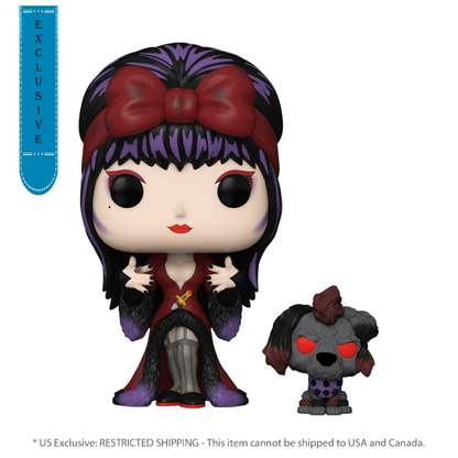 Funko Pop Elvira: Mistress of the Dark Elvira & Gonk (Moonlight) US Exclusive Pop! Vinyl [RS]