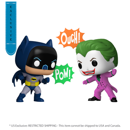 Funko Pop Batman: 85th Anniversary Batman & Joker (1966) US Exclusive Pop! Vinyl 2 Pack [RS]