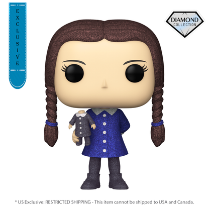 Funko Pop Addams Family (TV) Wednesday US Exclusive Diamond Glitter Pop! Vinyl [RS]