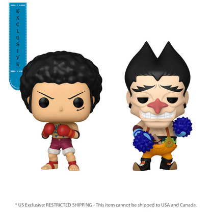 Funko Pop One Piece Luffy & Foxy US Exclusive (with chase) Pop! Vinyl 2 Pack [RS]