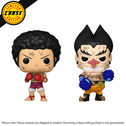 Funko Pop One Piece Luffy & Foxy US Exclusive (with chase) Pop! Vinyl 2 Pack [RS]