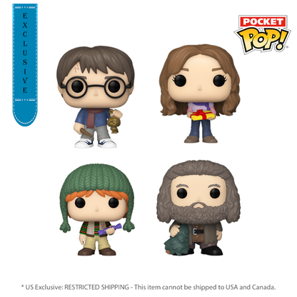 Funko Pop Harry Potter Tree Holiday US Exclusive Pocket Pop! 4 Pack [RS]