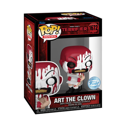 Funko Pop Terrifier Art the Clown Sitting (Bloody) US Exclusive Pop! Vinyl [RS]