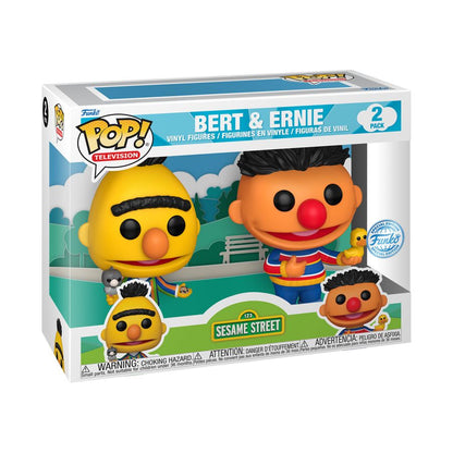 Funko Pop Sesame Street Bert & Ernie US Exclusive Pop! Vinyl 2 Pack [RS]