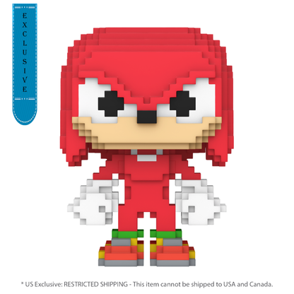 Funko Pop Sonic the Hedgehog Knuckles 8 Bit US Exclusive Pop! Vinyl [RS]