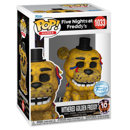 Funko Pop Five Nights at Freddy's Withered Golden Freddy US Exclusive Pop! Vinyl [RS]
