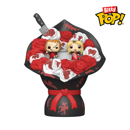 Funko Pop Child's Play Chucky & Tiffany Valentines Bitty Pop! Bouquet 2 Pack