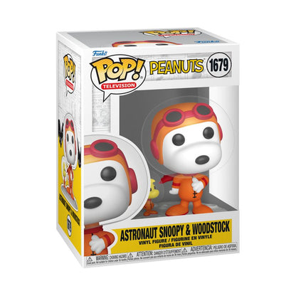 Funko Pop Peanuts Astronaut Snoopy with Woodstock Pop! Vinyl