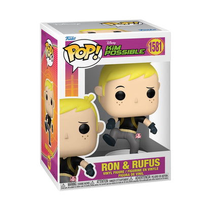 Funko Pop Kim Possible Ron with Rufus Pop! Vinyl