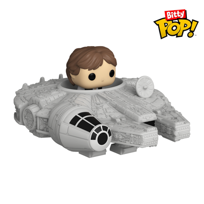 Funko Pop Star Wars Han Solo with MilleniumFalcon Bitty Pop! Ride