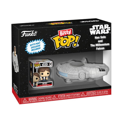 Funko Pop Star Wars Han Solo with MilleniumFalcon Bitty Pop! Ride