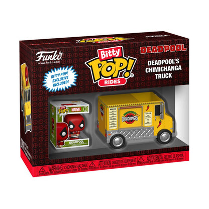 Funko Pop Marvel Comics Deadpool with Food Truck Bitty Pop! Ride