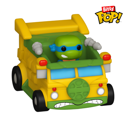 Funko Pop Teenage Mutant Ninja Turtles Leonardo with Teenage Mutant Ninja Turtles Van Bitty Pop! Ride