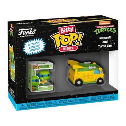 Funko Pop Teenage Mutant Ninja Turtles Leonardo with Teenage Mutant Ninja Turtles Van Bitty Pop! Ride