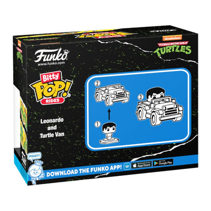 Funko Pop Teenage Mutant Ninja Turtles Leonardo with Teenage Mutant Ninja Turtles Van Bitty Pop! Ride