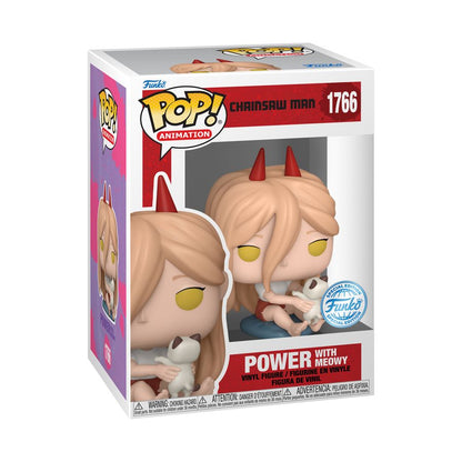 Funko Pop Chainsaw Man Power with Meowy (with chase) US Exclusive Pop! Vinyl [RS]