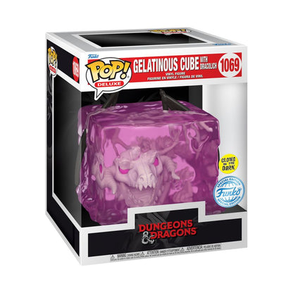Funko Pop Dungeons & Dragons Gelatinous Cube with Dracolich US Exclusive Glow Pop! Deluxe [RS]