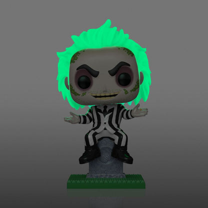 Funko Pop Beetlejuice Beetlejuice on Tombstone US Exclusive Glow Pop! Vinyl [RS]