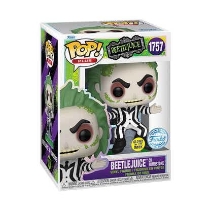 Funko Pop Beetlejuice Beetlejuice on Tombstone US Exclusive Glow Pop! Vinyl [RS]