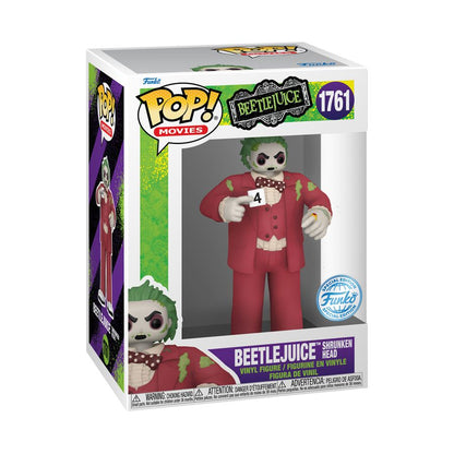 Funko Pop Beetlejuice Beetlejuice (Shrunken Head) US Exclusive Pop! Vinyl [RS]