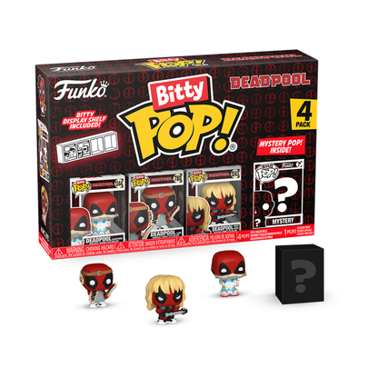 Funko Pop Deadpool Sleepover Bitty Pop! 4  Pack