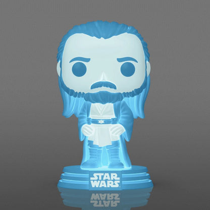 Funko Pop Star Wars Qui Gon Jinn (Force Ghost) US Exclusive Glow Pop! Vinyl [RS]