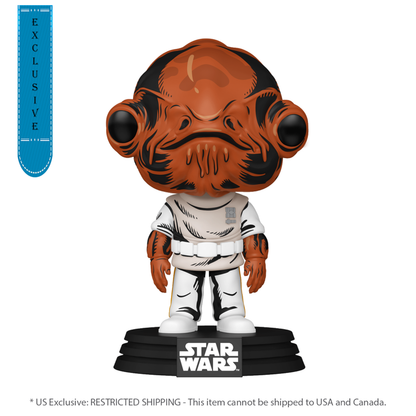 Funko Pop Star Wars Admiral Ackbar Retro US Exclusive Pop! Vinyl [RS]