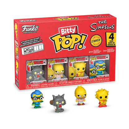 Funko Pop The Simpsons Scratchy Bitty Pop! 4 Pack