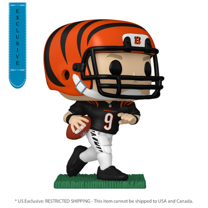 Funko Pop NFL: Bengals Joe Burrow (Black Jersey) US Exclusive Pop! Vinyl [RS]