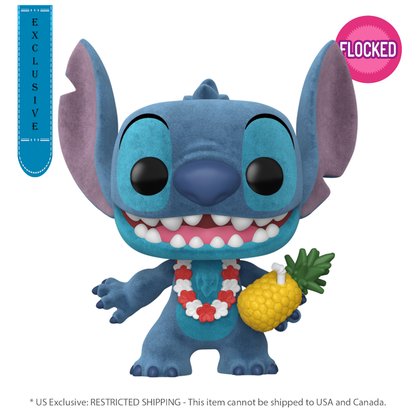 Funko Pop Lilo & Stitch Luau Stitch US Exclusive Flocked Pop! Vinyl [RS]