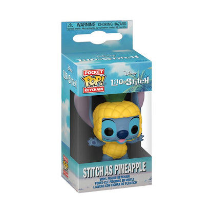 Funko Pop Lilo & Stitch Stitch as Pineapple Pop! Keychain