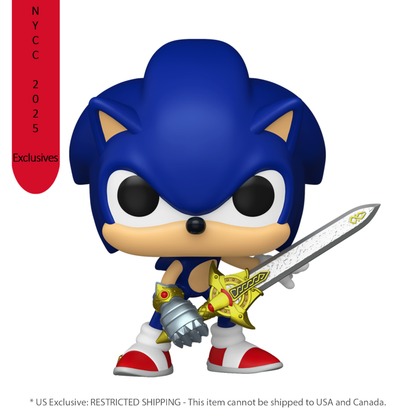 Funko Pop Sonic Sonic with Caliburn Pop! Vinyl 2025 NYCC Exclusive [RS]