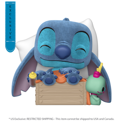 Funko Pop Lilo & Stitch Sleeping Stitch in Box US Exclusive Flocked Pop! Plus [RS]