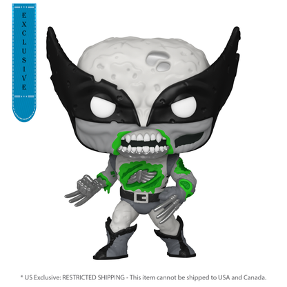 Funko Pop Marvel: Zombies Wolverine US Exclusive Glow Pop! Vinyl [RS]