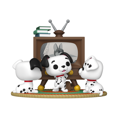 Funko Pop 101 Dalmatians (1961) Rolly, Patch & Lucky with TV Pop! Moment