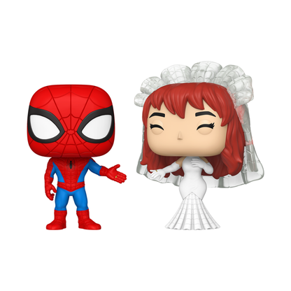 Funko Pop Marvel Comics Spider Man & MJ Pop! Vinyl 2 Pack