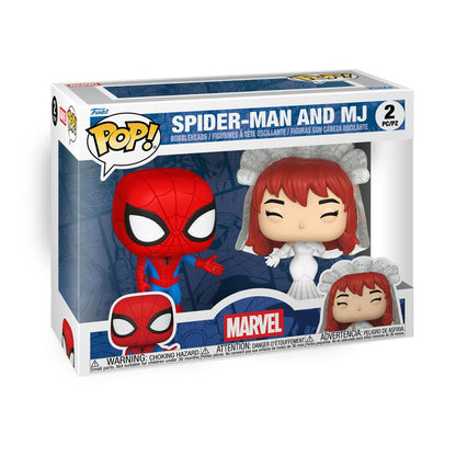 Funko Pop Marvel Comics Spider Man & MJ Pop! Vinyl 2 Pack