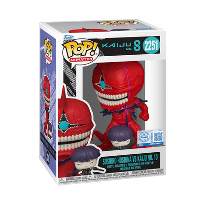 Funko Pop Kaiju No.8 Soshiro Hoshina Vs Kaiju No.10 US Exclusive Pop! Vinyl [RS]
