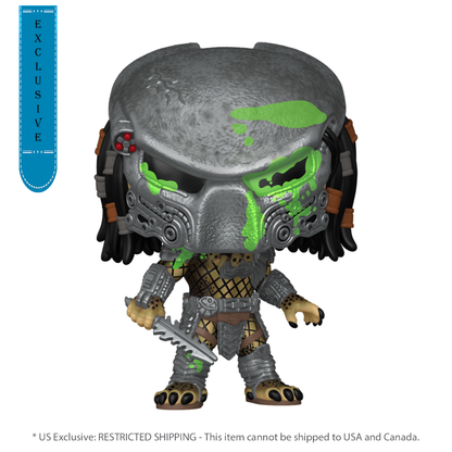 Funko Pop Alien Vs Predator: Requiem Bull Predator (Battle Damaged) US Exclusive Glow Pop! Vinyl [RS]