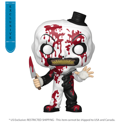 Funko Pop Terrifier Art the Clown (Bloody) US Exclusive Pop! Vinyl [RS]