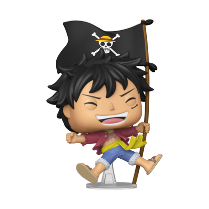 Funko Pop One Piece Luffy D. Luffy (with Flag) US Exclusive Pop! Vinyl [RS]