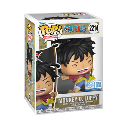Funko Pop One Piece Luffy D. Luffy (with Flag) US Exclusive Pop! Vinyl [RS]